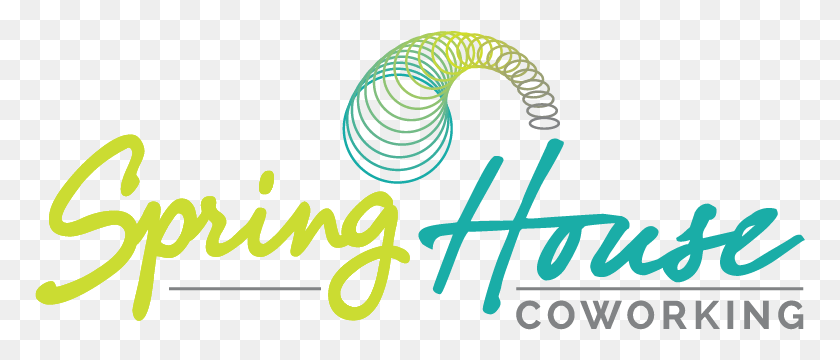 771x300 Logo Logo Spring House Coworking, Spiral, Coil, Text HD PNG Download