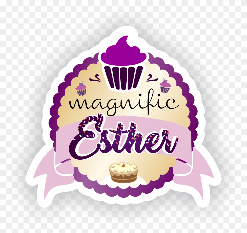 2644x2490 Logo Magnific Esther Fundo Transparente Pastry Logo, Dessert, Food, Cake HD PNG Download