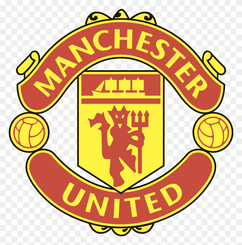 2076x2100 Logo Manchester United Manchester United Logo, Symbol, Trademark, Text HD PNG Download