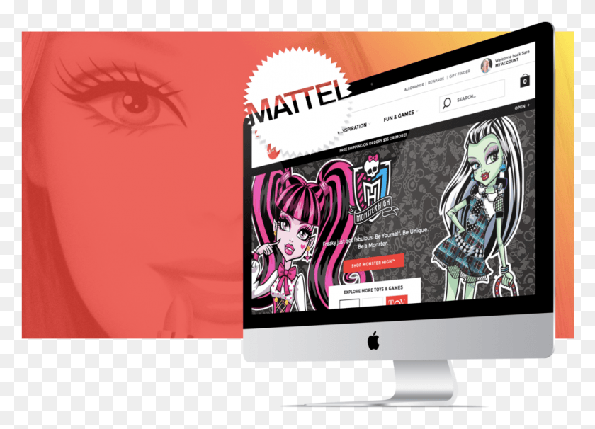 1001x701 Logo Mattel Monster High, Monitor, Screen, Electronics HD PNG Download