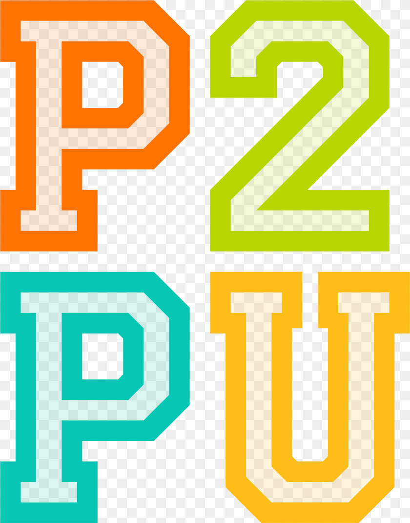 Logo Medium Rgb 02 P2pu Logo, Number, Symbol, Text, Cross Clipart PNG