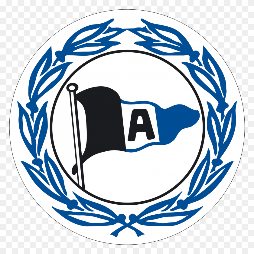 1716x1716 Logo Mit Rand Arminia Bielefeld, Symbol, Trademark, Emblem HD PNG Download