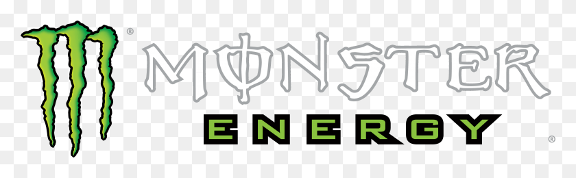 6401x1649 Logo Monster Energy, Text, Symbol, Alphabet HD PNG Download