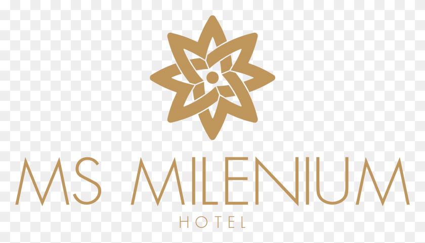 2106x1142 Descargar Png Logotipo Ms Milenium Dorado Home Hotel Ms Milenium Logotipo, Símbolo, Símbolo De Estrella, Libro Hd Png