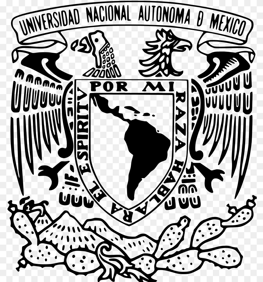 800x899 Logo Of The National University Of Mexico Designed National Autonomous University Of Mexico, Emblem, Symbol, Adult, Male PNG