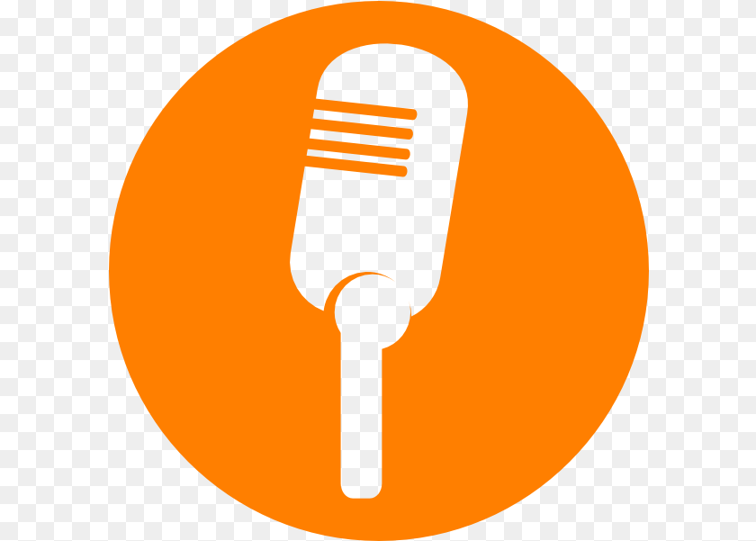 601x601 Logo Orange Clip Art Microphone Clip Art, Electrical Device, Astronomy, Moon, Nature PNG