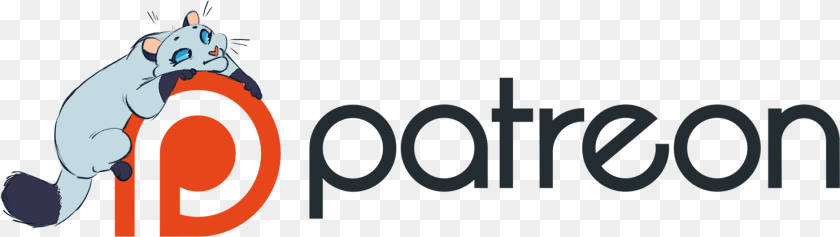 1487x419 Logo Patreon, Cartoon Sticker PNG