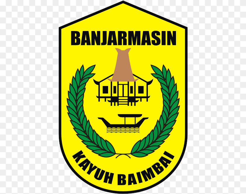 442x663 Logo Pemko Banjarmasin, Badge, Symbol, Emblem Sticker PNG