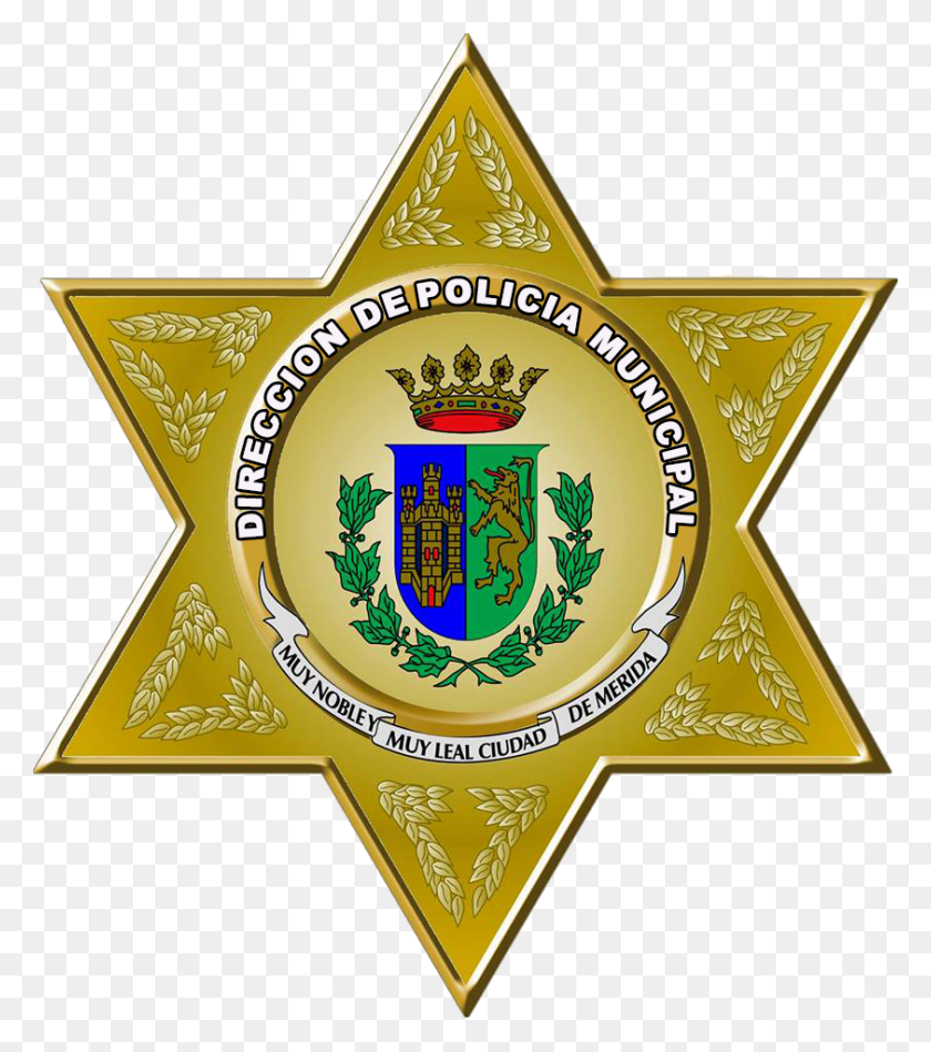 842x960 Logo Policia Municipal De Merida Escudo De Merida Yucatan, Symbol, Trademark, Badge HD PNG Download