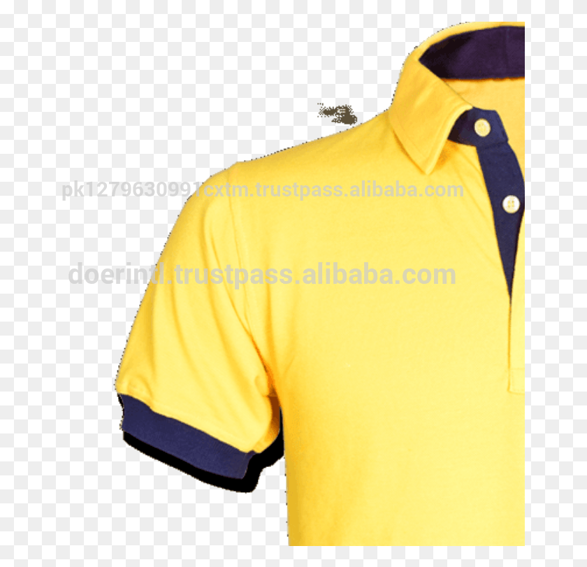 663x751 Logo Polo T Shirt Yellow Polyester Fitness Polyester Polo Shirt, Clothing, Apparel, Coat Descargar Hd Png