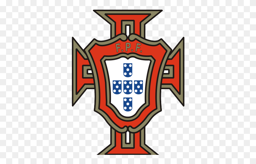 372x479 Descargar Png Equipo Nacional De Fútbol De Portugal Logo, Texto, Armadura, Símbolo Hd Png