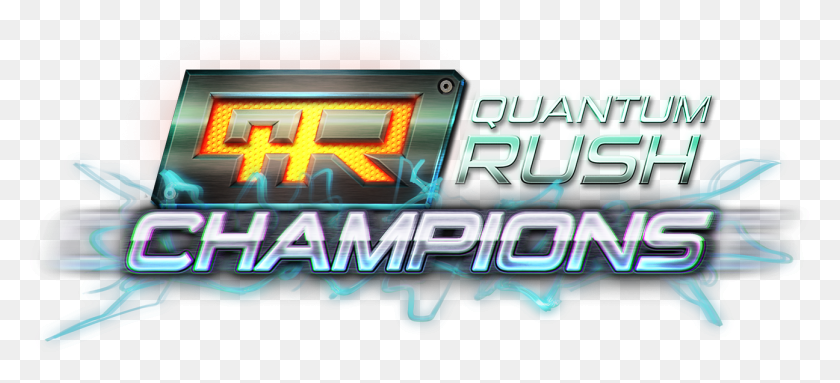 1296x538 Descargar Png Logo Quantum Rush Quantum Rush Champions Logo, Pac Man, Camión De Bomberos, Camión Hd Png