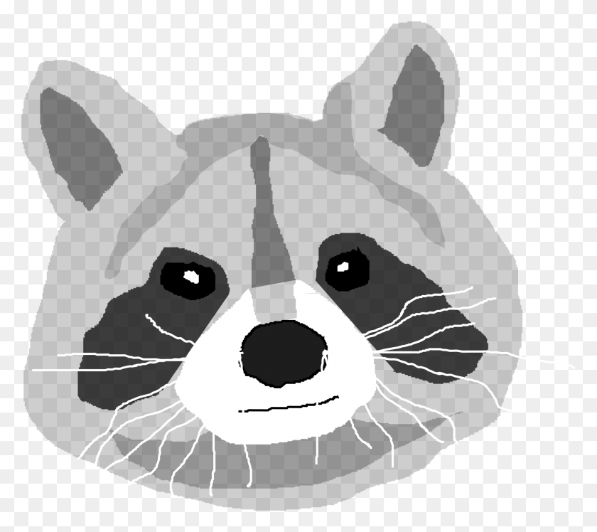1695x1496 Logo Raccoon Raccoon Head, Stencil, Snout HD PNG Download