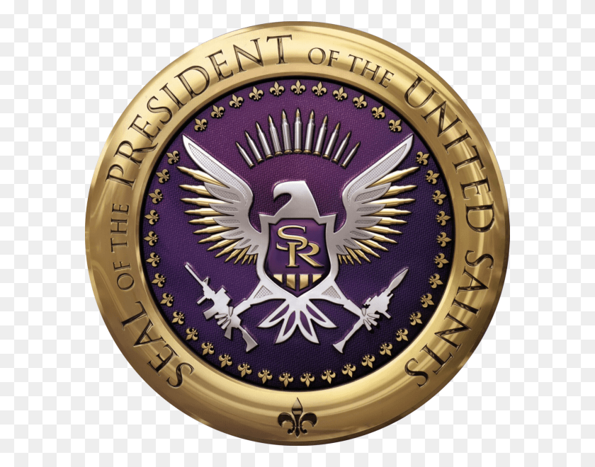 600x600 Descargar Png Logo Saints Row Iv Saints Row Game Icon, Clock Tower, Tower, Arquitectura Hd Png