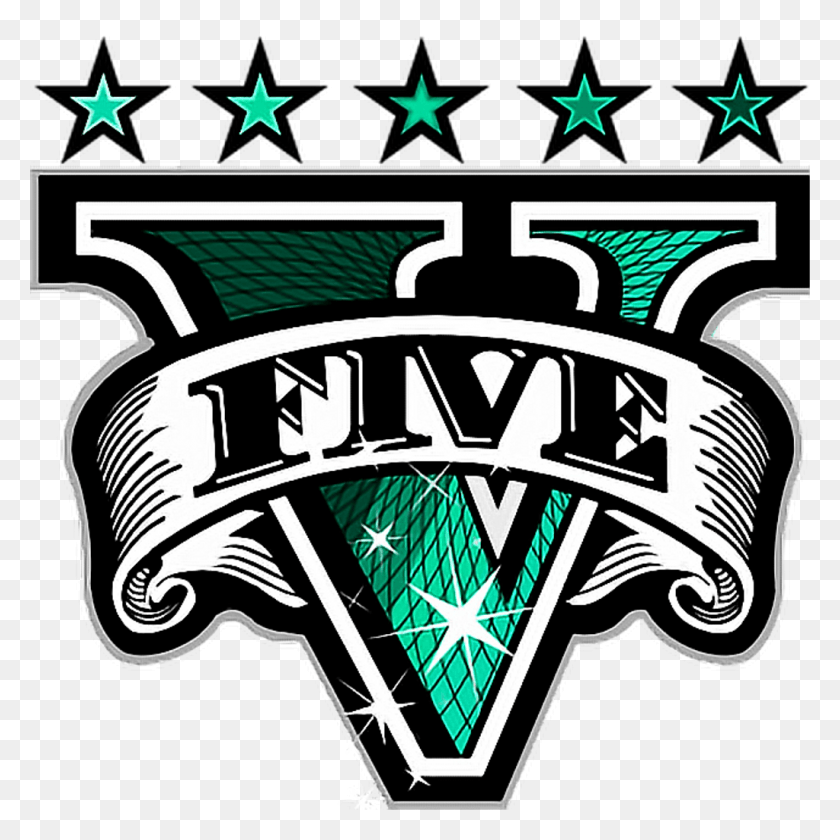 1024x1024 Наклейка С Логотипом Gta Gtav Franklin Lifestyle Nibba Grand Theft Auto V Logo, Symbol, Trademark, Emblem Hd Png Download