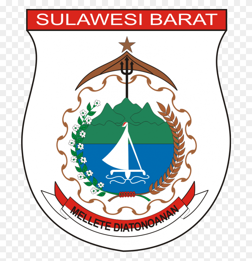 700x809 Descargar Png Logo Sulbar Logo Provinsi Sulawesi Barat, Símbolo, Marca Registrada, Armadura Hd Png