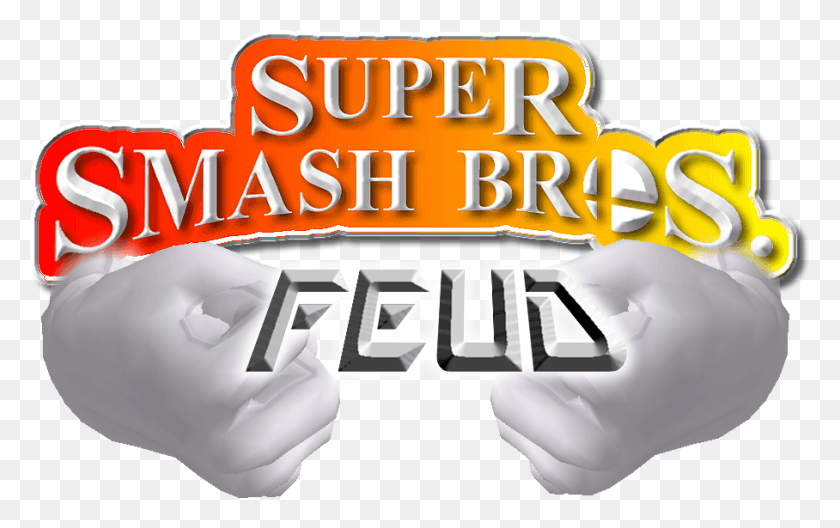 908x545 Логотип Super Smash Bros Feud, Текст, Рука, На Открытом Воздухе Hd Png Скачать