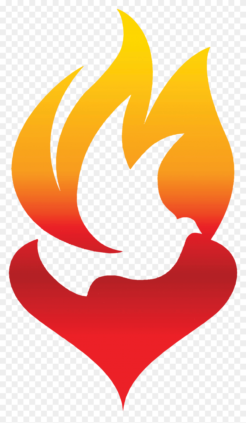 2907x5153 Logo Thumbnail Heart And Holy Spirit, Symbol, Fire, Flame HD PNG Download