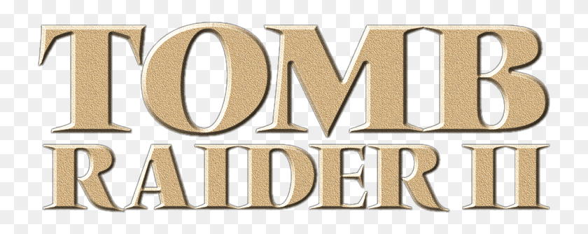 733x274 Logo Tomb Raider Ii Khaki, Word, Alphabet, Text HD PNG Download
