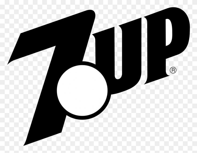 2191x1659 Logo Transparent 7 Up Logo Black And White, Moon, Outer Space, Night HD PNG Download