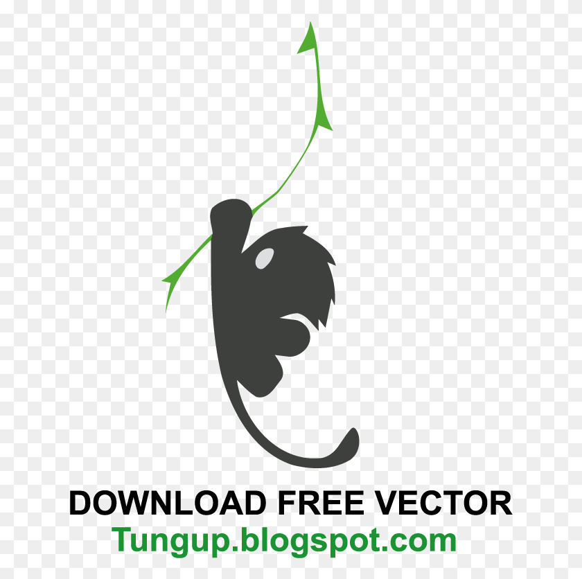 640x776 Logo Vector Premium Monkey Climbing Rope Verizon, Plant, Animal, Nature HD PNG Download