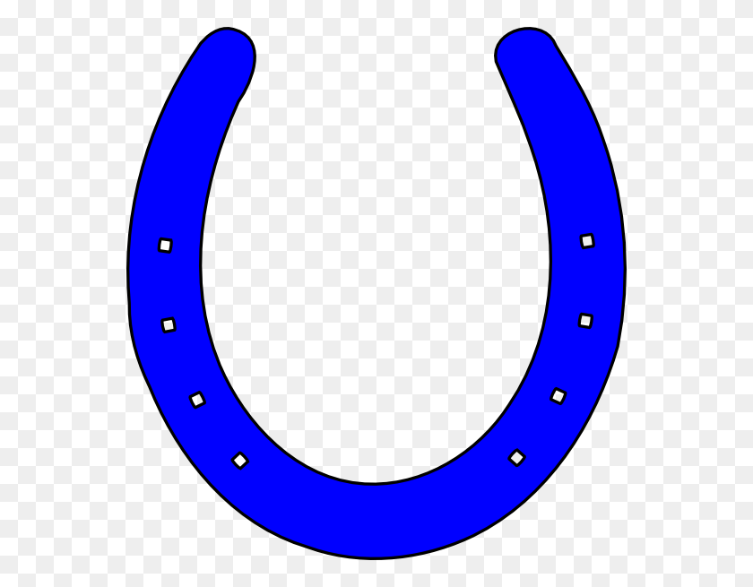 558x595 Logo With Blue Horseshoe, Tape HD PNG Download