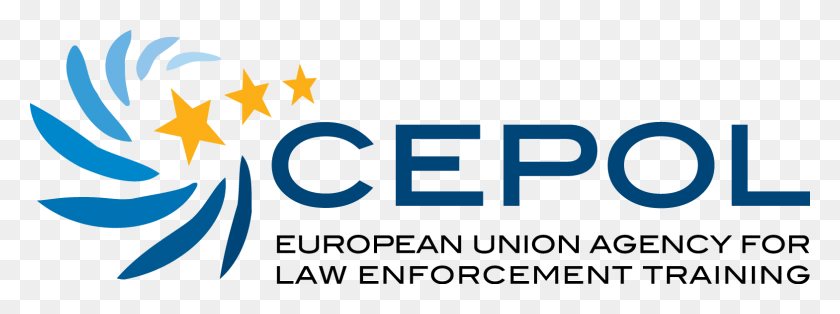 1569x511 Logo With Text European Union Agency For Law Enforcement Training, Symbol, Trademark, Star Symbol HD PNG Download