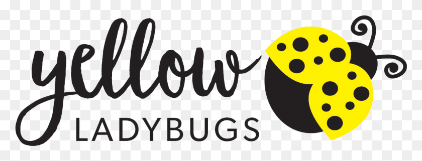 1176x395 Логотип Yellow Lady Bugs Logo, Текст, Алфавит, Символ Hd Png Скачать