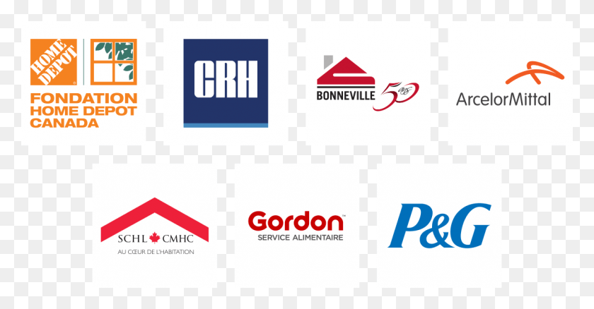 1121x544 Logos Partenaires Grands Partenaires Home Depot, Word, Label, Text HD PNG Download