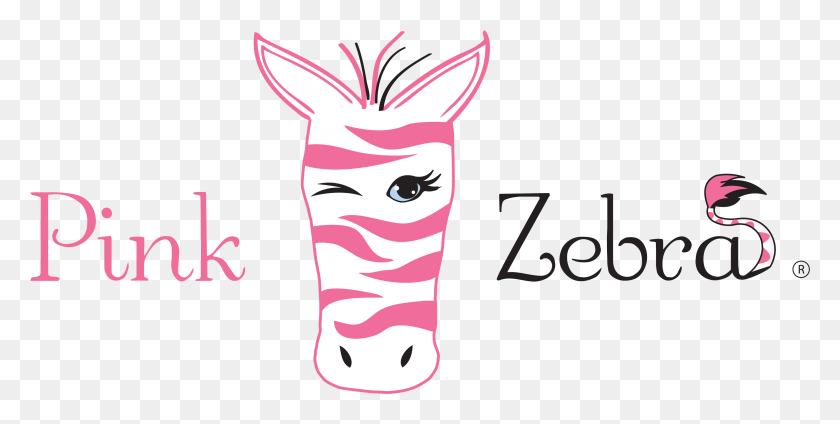 3043x1422 Logos Pink Zebra Home Pink Zebra Consultant Pink Pink Zebra Independent Consultant, Mammal, Animal, Pig HD PNG Download