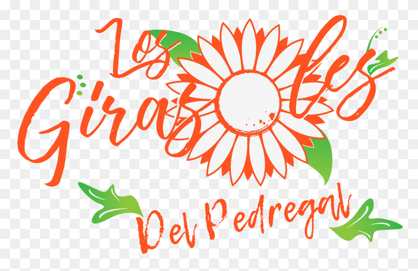 2128x1325 Logotipo De Los Girasoles Sunflower Clipart Black And White, Text, Graphics HD PNG Download