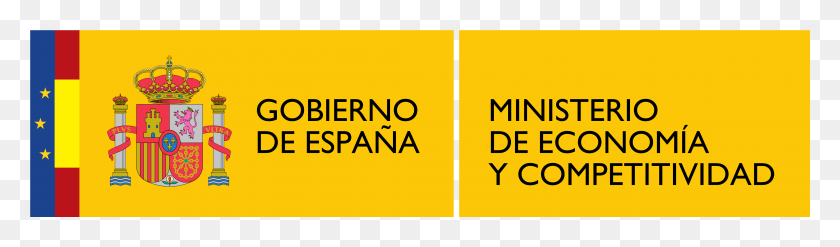 4156x1001 Logotipo Del Ministerio De Economa Y Competitividad Spain Flag, Text, Number, Symbol HD PNG Download