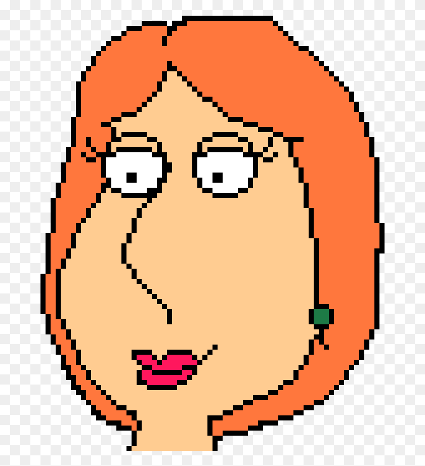681x861 Lois Griffin Angry Birds Pig Pixel Art, Face, Label, Text HD PNG Download
