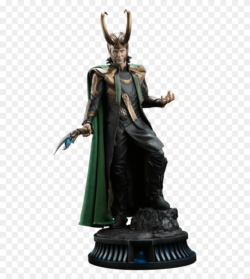 480x879 Descargar Png Loki 14Th Scale Premium Format Estatua Por Sideshow Loki Statue Marvel, Ropa, Vestuario, Disfraz Hd Png