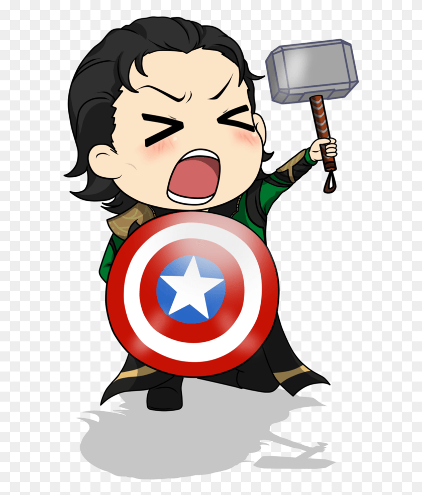 592x926 Loki Clipart Thor Loki Chibi Tom Hiddleston, Shield, Armor, Person HD PNG Download