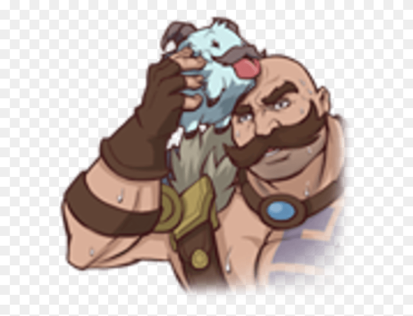 599x583 Lol Braum Meme League Of Legends Facebook Stickers, Person, Human, Animal HD PNG Download
