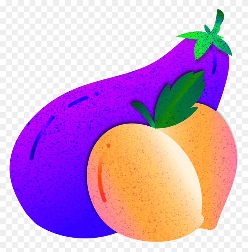 1093x1113 Lol I Just Started To Draw An Eggplant For Fun But Mcintosh, Plant, Fruit, Food HD PNG Download