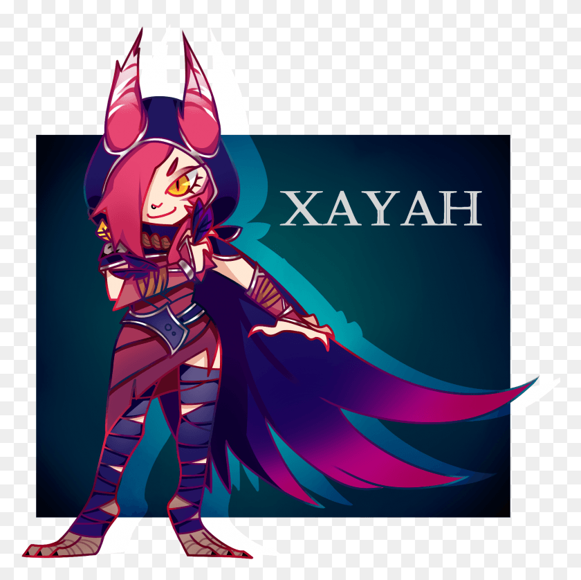 1717x1713 Lol Xayah Cartoon, Costume, Graphics HD PNG Download