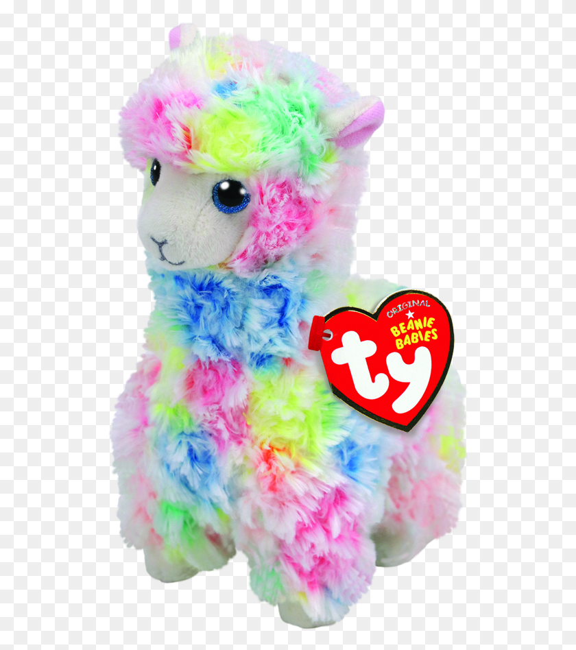 526x888 Lola The Multicoloured Llama Regular Beanie Babies Ty Beanie Boos Llama, Toy, Plush, Clothing HD PNG Download