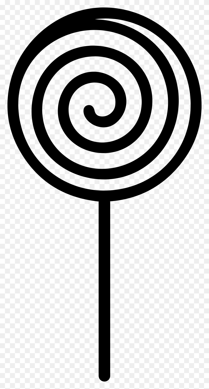 2631x5074 Lollipop Candy Computer Icons Black And White Line, Food, Spiral, Lamp HD PNG Download