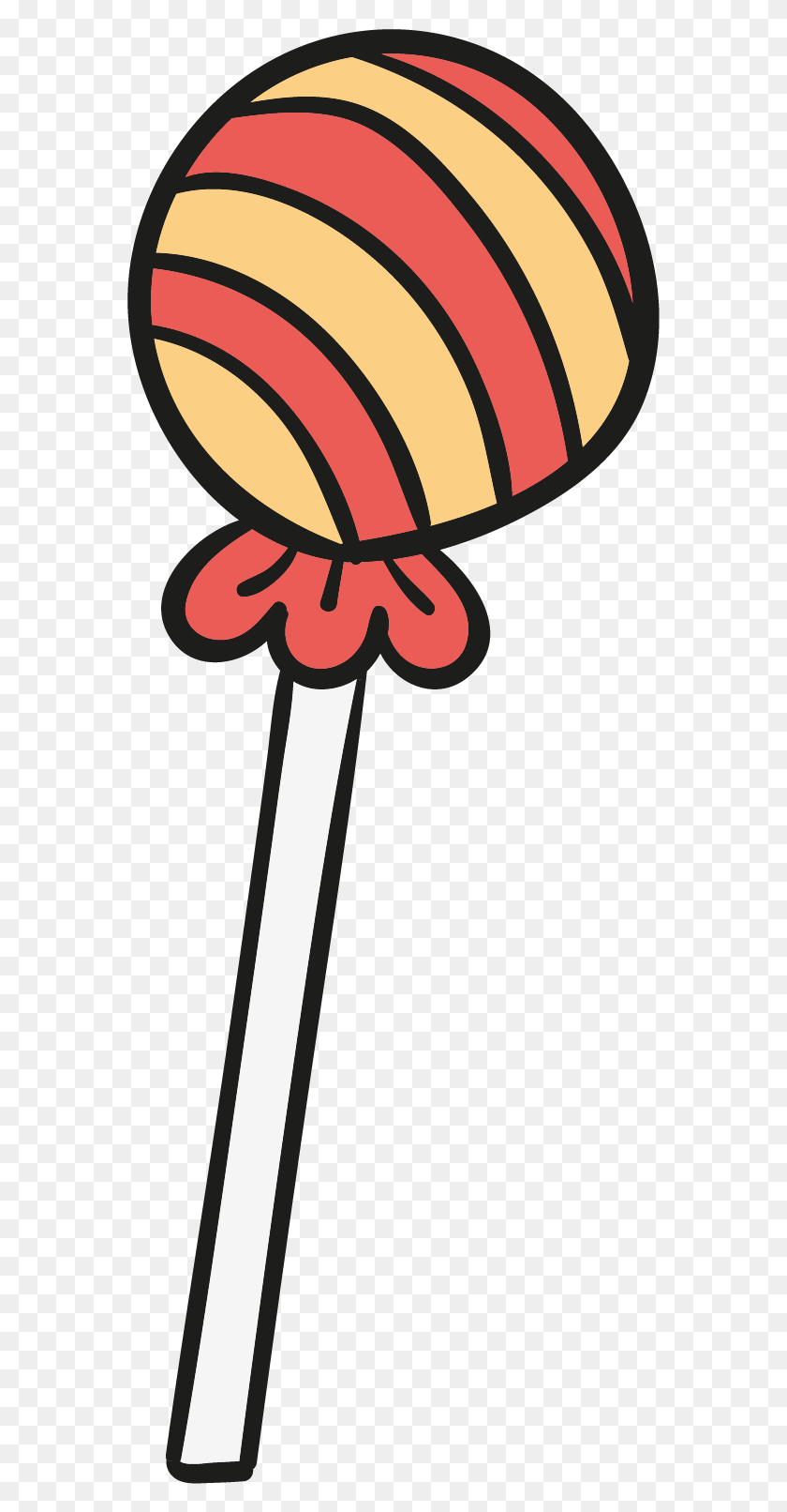 569x1552 Lollipop Cartoon Candy Clip Art Lollipop Cartoon Candy, Food, Pin, Steamer HD PNG Download