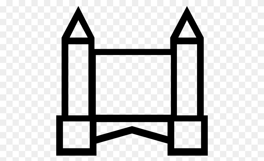 London Bridge London Man Icon With And Vector Format, Gray PNG