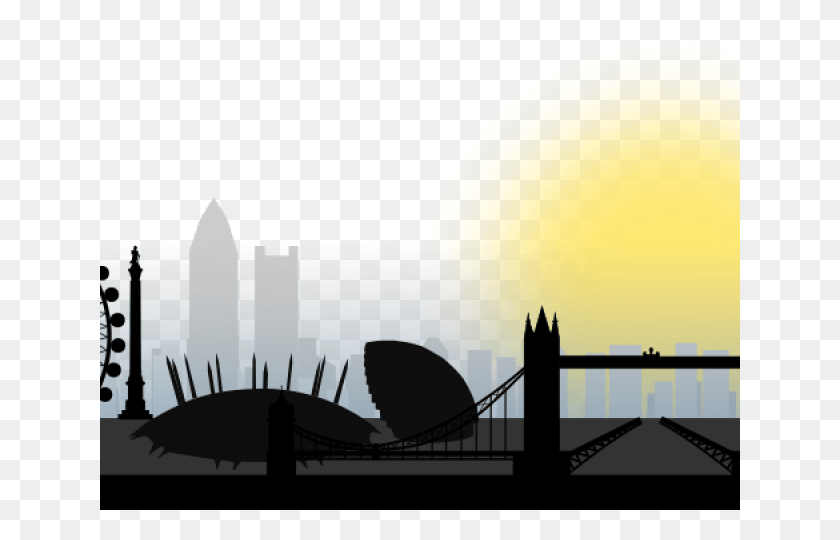 640x480 London Clipart Silhouette Transparent London Silhouette Skyline, Building, Architecture, Radio Telescope HD PNG Download