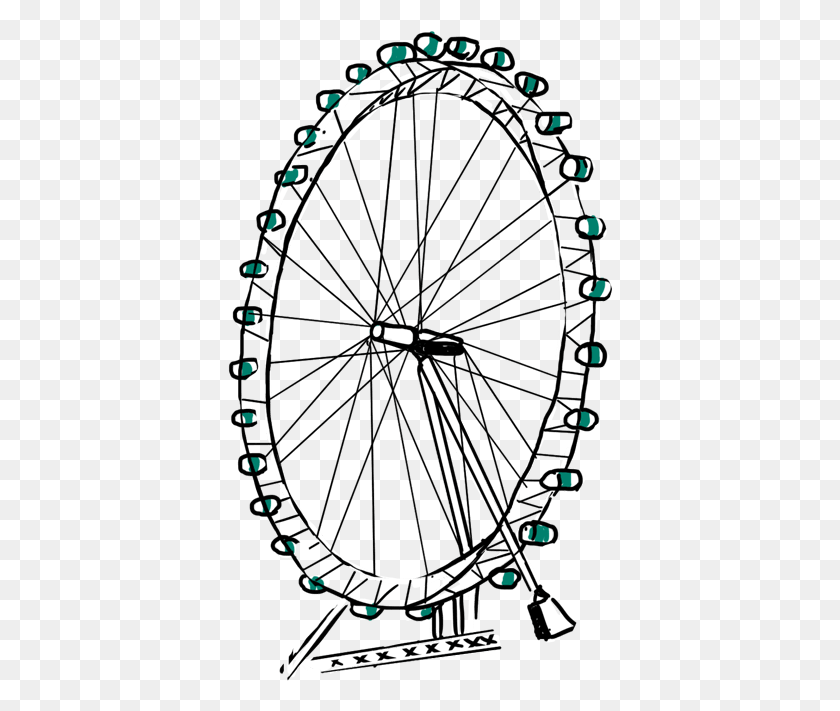 386x651 London Eye Ferris Wheel, Amusement Park, Wheel, Machine HD PNG Download