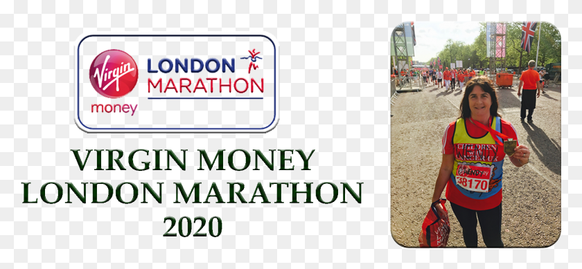 1405x594 London Marathon Signage, Person, Human, Text HD PNG Download