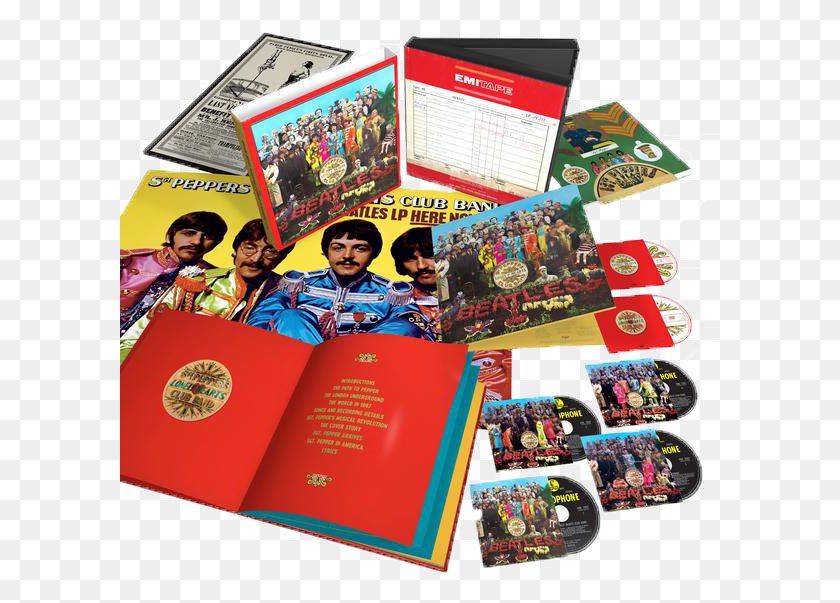 601x543 Lonely Hearts Club Band 6 Disc Super Deluxe Sgt Pepper39s Lonely Hearts Club Band Super Deluxe Edition, Flyer, Poster, Paper HD PNG Download