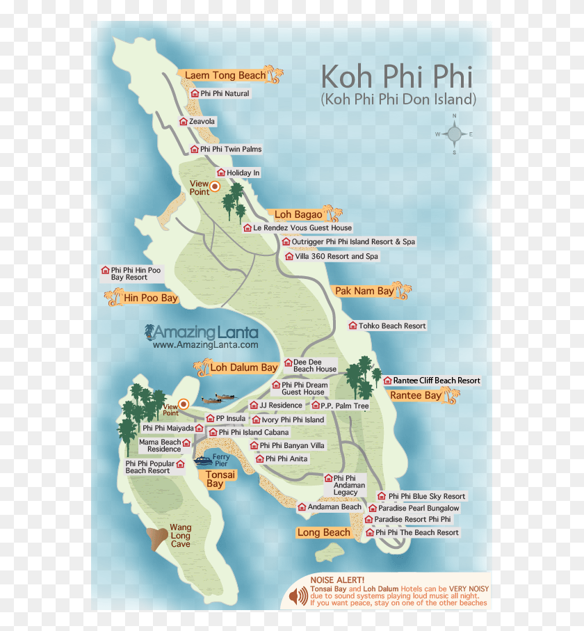 577x847 Long Beach Koh Phi Phi Phi Phi Islands, Map, Diagram, Plot HD PNG Download