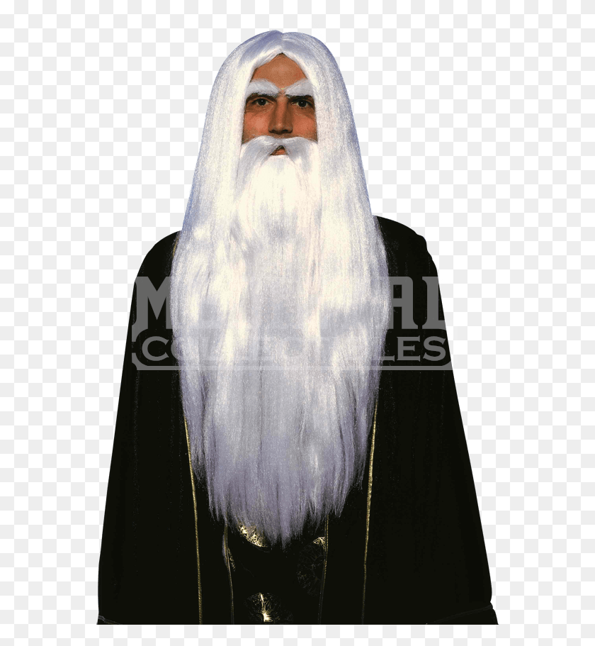 570x851 Long White Beard Costume, Face, Person, Human HD PNG Download