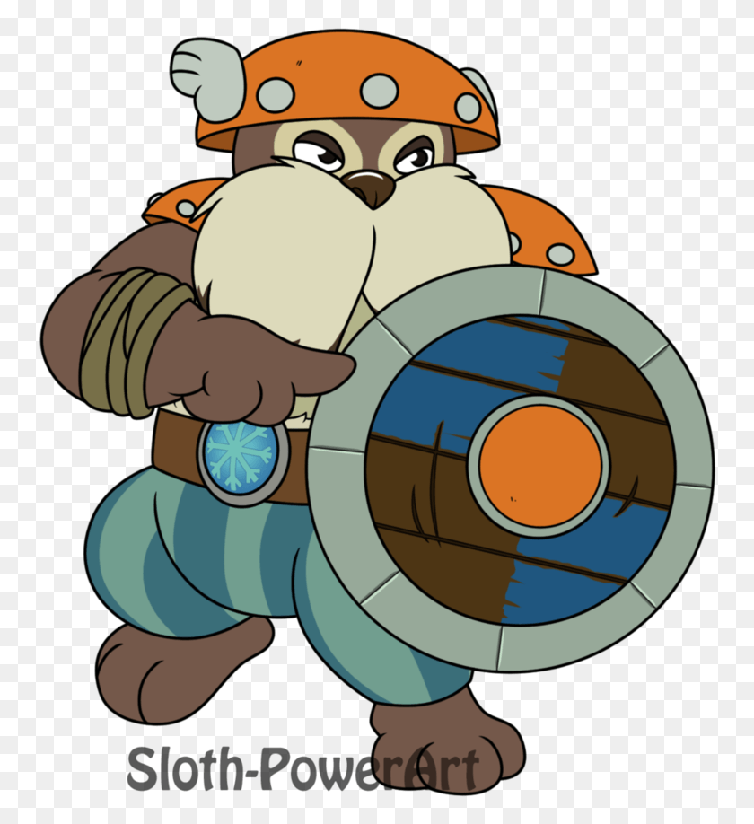 756x858 Look At My Shield By Sloth Power Cartoon, Armor, Giant Panda, Bear HD PNG Download