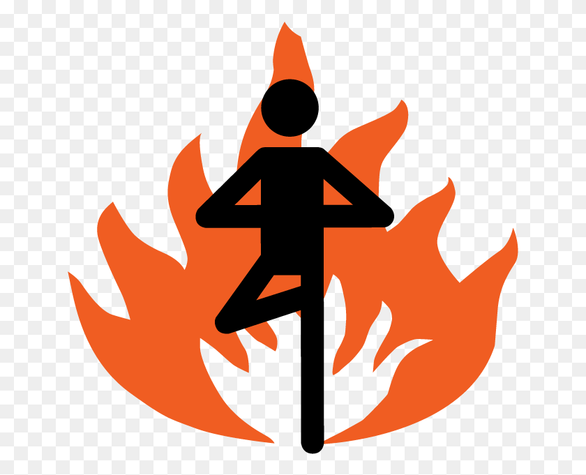 647x621 Look For Flames To See The Intensity Of The Class Lansing Hot Yoga, Fire, Flame, Person HD PNG Download